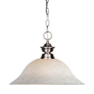 Z-Lite Riviera 1 - Light Pendant in  Brushed Nickel - 1 of 1