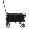 KTMBDW Wagon Cart Foldable with 225lbs Weight Capacity,Lightweight Portable Folding Utility Grocery Shopping Cart with Wheels for Camping Sports Beach - 3 of 4