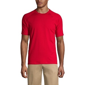 Lands' End School Uniform Men's Short Sleeve Active Tee - 1 of 2