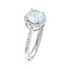 Ross-Simons 1.20 Carat Aquamarine Ring With .20 ct. t.w. Diamonds in Platinum - 3 of 4