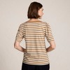 Lands' End Women's Elbow Sleeve Supima Cotton Boatneck T-Shirt - 2 of 4
