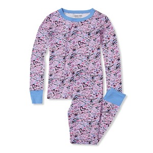 Lands' End Kids Pattern Snug Fit Pajama Set - 1 of 2