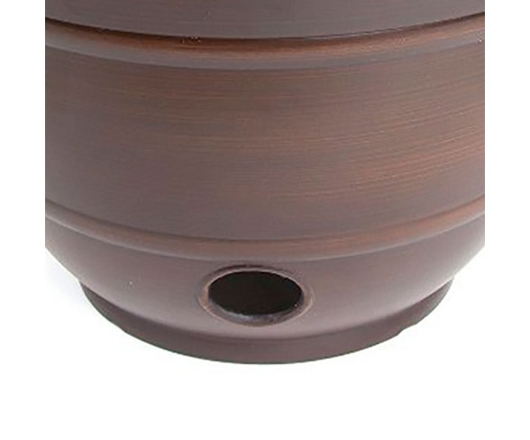 Liberty Garden Lbg1924 Banded High Density Resin Hose Holder Pot With Drainage