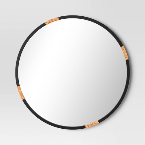 Round Wall Mirror with Hooks - Threshold