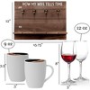 Bezrat How My Wife Tells Time Wooden Wine Rack - 2 of 4