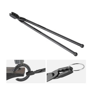 VEVOR Blacksmith Tongs, 18” Wolf Jaw Tongs, Carbon Steel Forge Tongs with A3 Steel Rivets, for Horseshoes, Curved Shapes, Block Forgings - 1 of 4