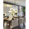 Elegant Lighting Mila 14 inch pendant in black - 2 of 4