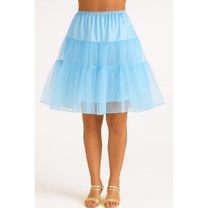 blue petticoat dress Organza petticoat – Ann.tique main image 1
