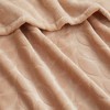 Kate Aurora Pastel Chic Embossed Leaves Ultra Plush Accent Throw Blanket - 50 in. W x 60 in. L - 2 of 4