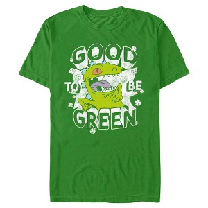 Men's Rugrats St. Patrick's Day Reptar Good to be Green T-Shirt - 1 of 4