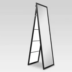 Wooden Mirror with Ladder Black - Threshold™