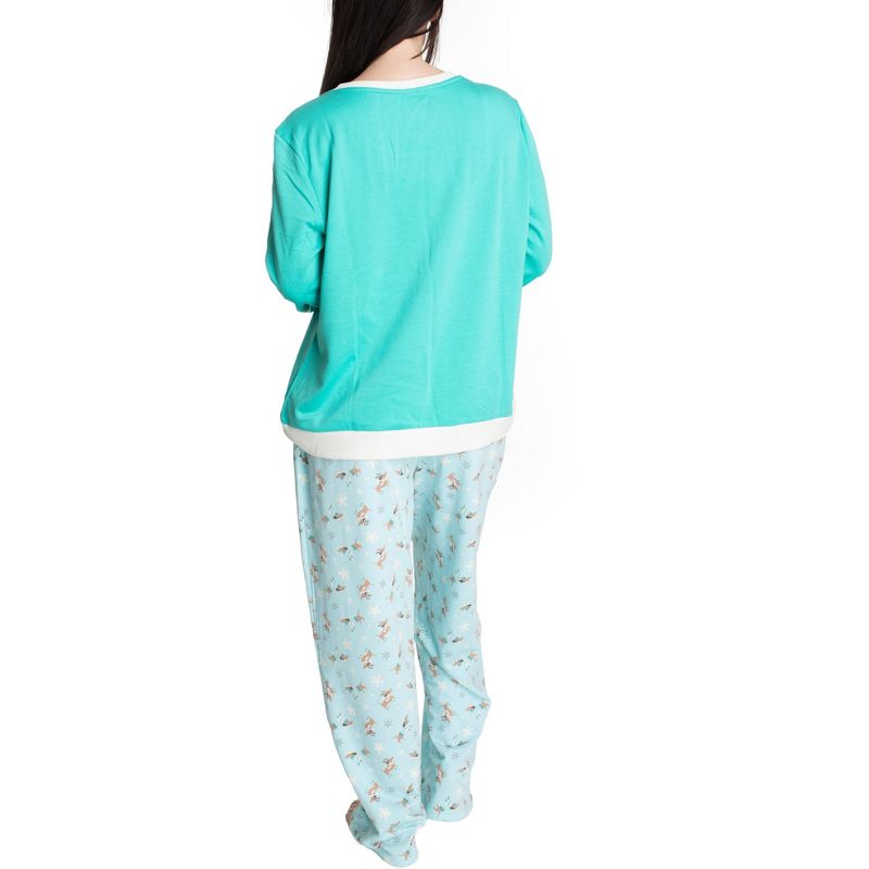 Hanes Womens Holiday Hibernation Pajama Set, 3 of 5