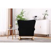 Velvet High Back Rocking Chair for Nursery with Comfortable Padded Seat and Foam-Filled Upholstery - 4 of 4