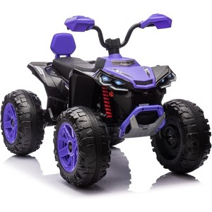 24V 2 Seater Electric ATV, Electric Car for Kids, Four-Wheeled Dirt Quad Car with Powerful Motor - 1 of 4