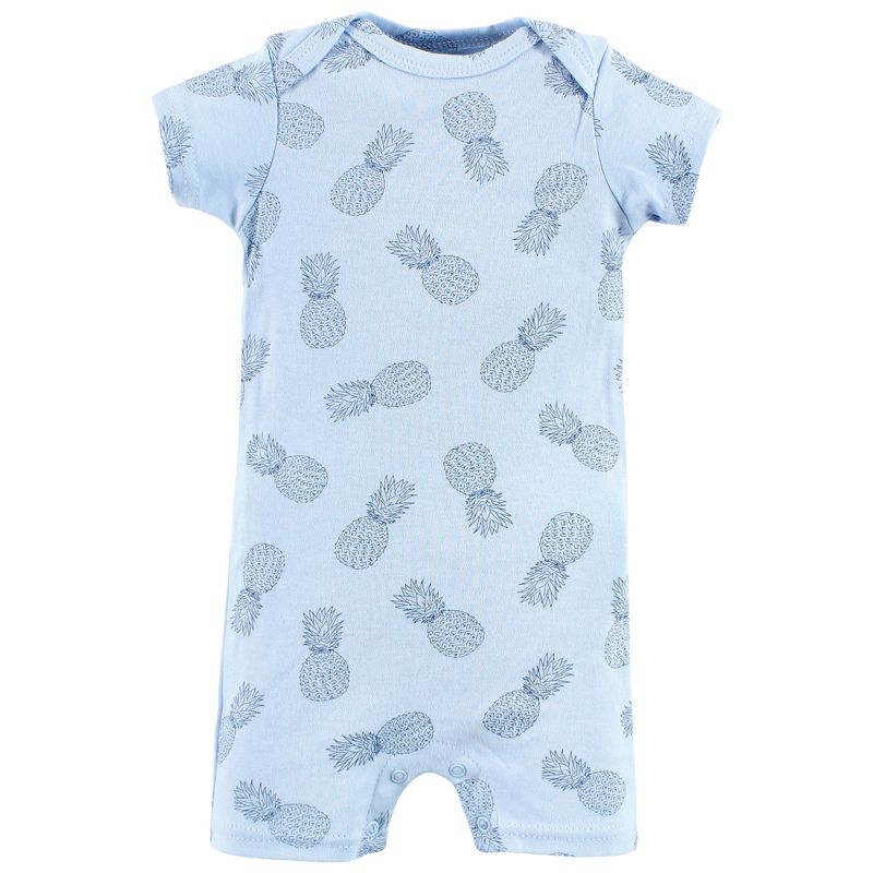 Hudson Baby Infant Boy Cotton Rompers, Vacay, 5 of 6