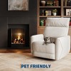 Jojoka Power Recliner Chair, PU Leather Swivel Rocker Recliner with USB Ports, Upholstered Nursery Glider Reclining Sofa Chair - 3 of 4