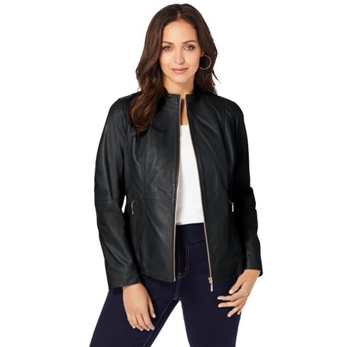 Leather jacket target clearance womens