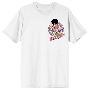 Soul Beat Disco Ball Dante & Manga Art Men's White Crew Neck Short Sleeve T-shirt - 1 of 4
