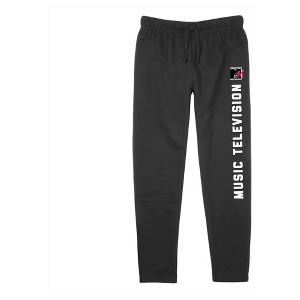 Juniors Womens MTV Music Television Logo Jogger Sweatpants - 1 of 3