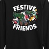 Boys' - Disney - Mickey, Donald, & Goofy Festive Friends Christmas Long Sleeve Graphic T-Shirt - 2 of 4
