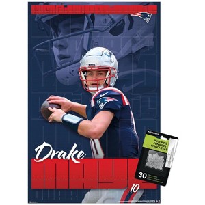 Trends International NFL New England Patriots - Drake Maye 25 Unframed Wall Poster Prints - 1 of 4