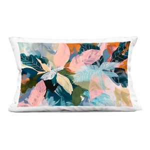 Stupell Industries Bright Tropical Oasis Leaves Indoor Decorative Throw Pillow, 14 x 20 - 1 of 3