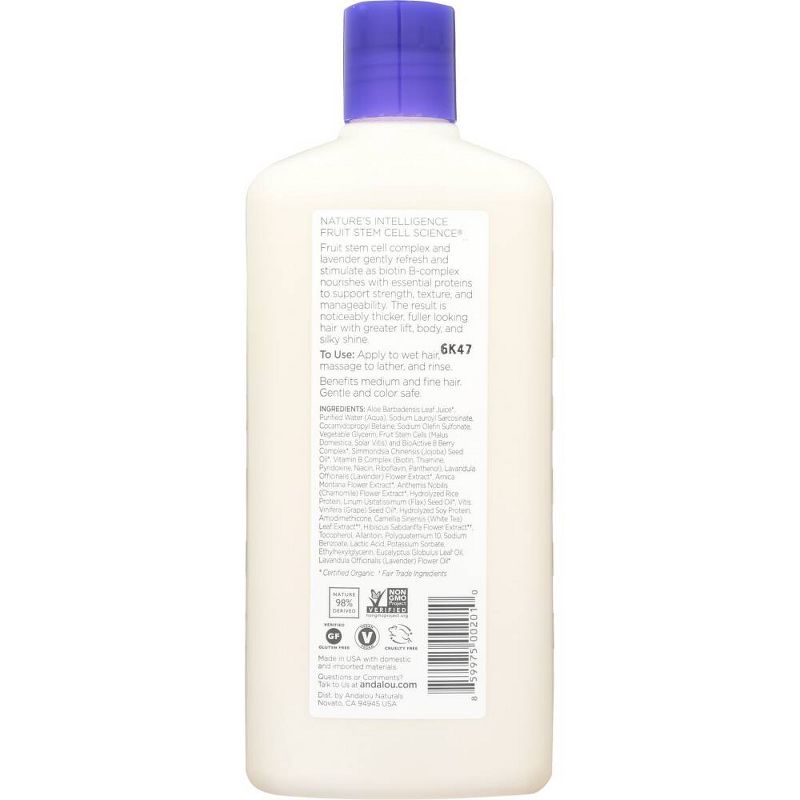 Andalou Naturals Lavender and Biotin Full Volume Shampoo- 11.5 oz, 2 of 6