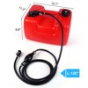 Marine Tank, Portable 3 Gallon (12L) with 9.8ft Hose ¨C EPA Certified Leak-Proof Storage for Boat, Outboard Motor, Generator & Outdoor Equipment - 2 of 4