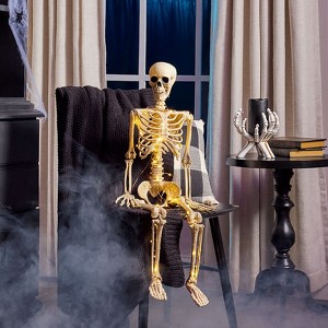 The Lakeside Collection Lighted Poseable Skeletons - 65" - 1 of 4