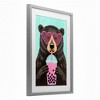 Stupell Industries Bear And Bubble Tea Framed Print Under Glass Art - 2 of 4