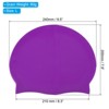 Unique Bargains Silicone Waterproof Non-Slip Adult Swimming Caps 2 Pcs - 2 of 4
