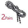 Elerevyo Gender Neutral Colorful Soft Flat Shoe Laces for Sneakers Sports 2 Pairs - 3 of 4