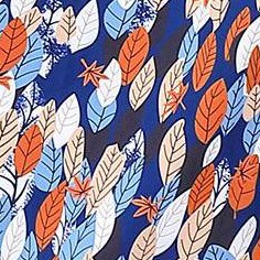 full printed leaves
