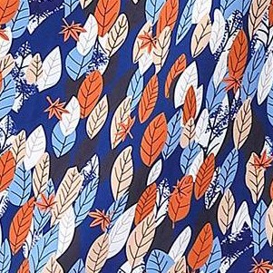 full printed leaves