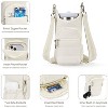 BABYYER Crossbody Water Bottle Bag Water Bottle Pouch Mug Holder with Shoulder Strap for Walking, Hiking and Cycling - 4 of 4