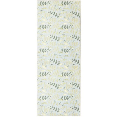 Cozy Living Eucalyptus Runner Rug – Botanical Hallway & Entryway Rug with Fresh, Nature-Inspired Design, 21"X54"