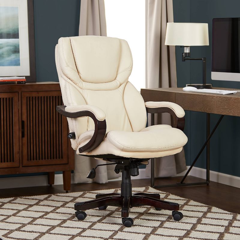 Big and Tall Executive Office Chair with Upgraded Wood Accents - Serta, 2 of 16