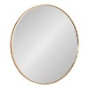 Kate and Laurel Zayda Metal Round Mirror, 24" Diameter, Gold - 4 of 4