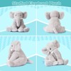 TITQWOP 18in Elephant Stuffed Animals,Soft Elephant Plushies Toys Doll Cute Elephant Plush Toys Huggable Gifts for Boys Girls - 4 of 4