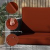 Sonkuki Patio Loveseat Sofa, All-Weather PE Rattan Wicker Set Small Patio Conversation Couch with Cushion - 4 of 4