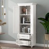 NicBex Tall Bathroom Storage Cabinet,Modern Slim Storage Cabinet with Doors and Drawers for Living Room,Home Office - 2 of 4