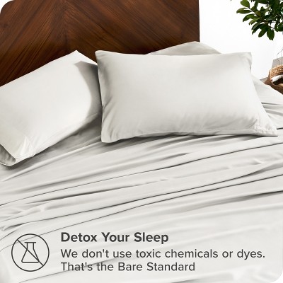 Cream Twin XL Organic Bamboo Deep Pocket Sheet Set