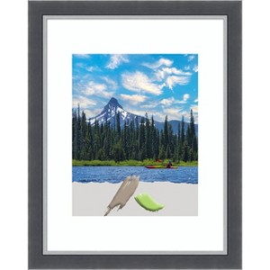 Amanti Art Eva Black Silver Thin Picture Frame - 1 of 4