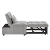 Ridstar 4-in-1 Multifunctional Convertible Single Sofa Bed with Storage Bag and Pillows For Living Room & Bedroom-Gray - 4 of 4