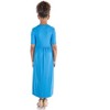 24seven Comfort Apparel Girls Short Sleeve Pleated Midi Dress - 3 of 4