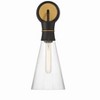 Crystorama Lighting Quinn 1 - Light Sconce in  Matte Black/Textured Gold - 3 of 4