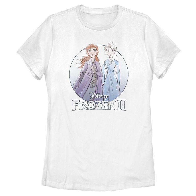 Women's Frozen 2 Sister Circle Logo T-Shirt, 1 of 5