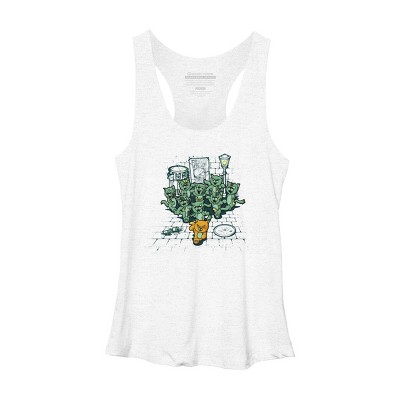 Women's Design By Humans Bad Past Lives By LetterQ Racerback Tank Top