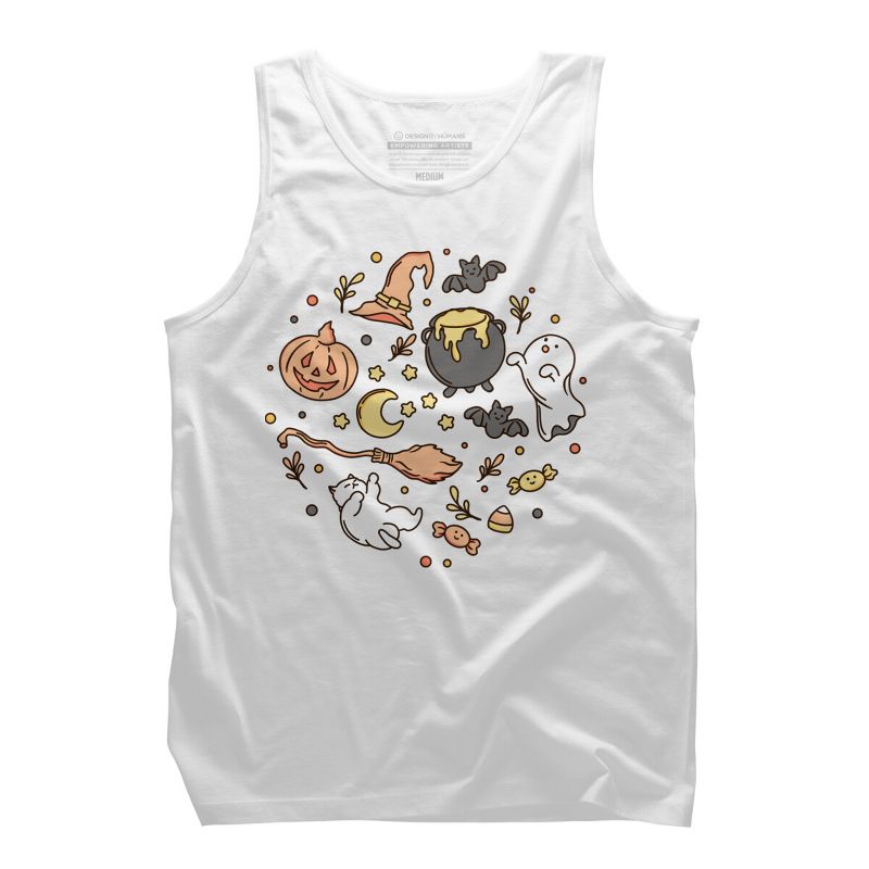 Men's Design By Humans Halloween By kimprut Tank Top, 1 of 3