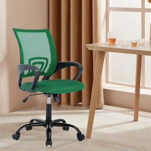 RISOKEYS Ergonomic Office Chair with Breathable Mesh Lumbar Support, 360° Swivel Casters & Adjustable Armrests for Office,Home - 1 of 4